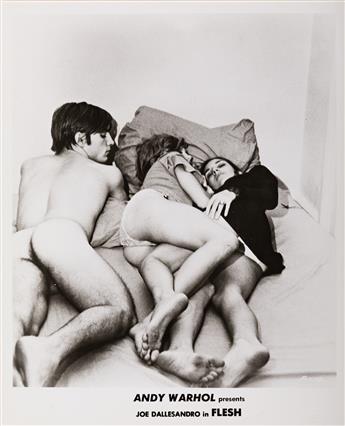(ANDY WARHOL & PAUL MORRISSEY) A group of 9 film stills from Warhols experimental film Flesh, featuring Joe Dallesandro.